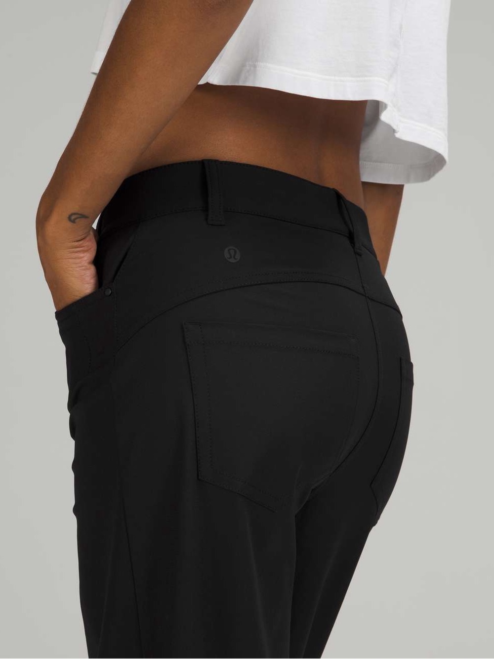 lululemon athletica City Sleek 5 Pocket Wide-Leg High Rise 7/8 Length Pant